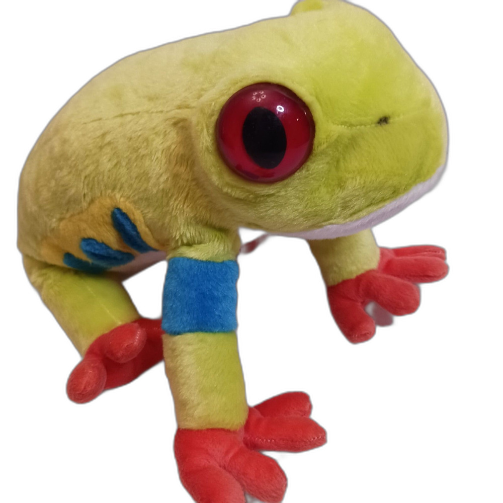Wild Republic 11 Inch Rain Forest Red Eyed Tree Frog Bean Stuffed Plush